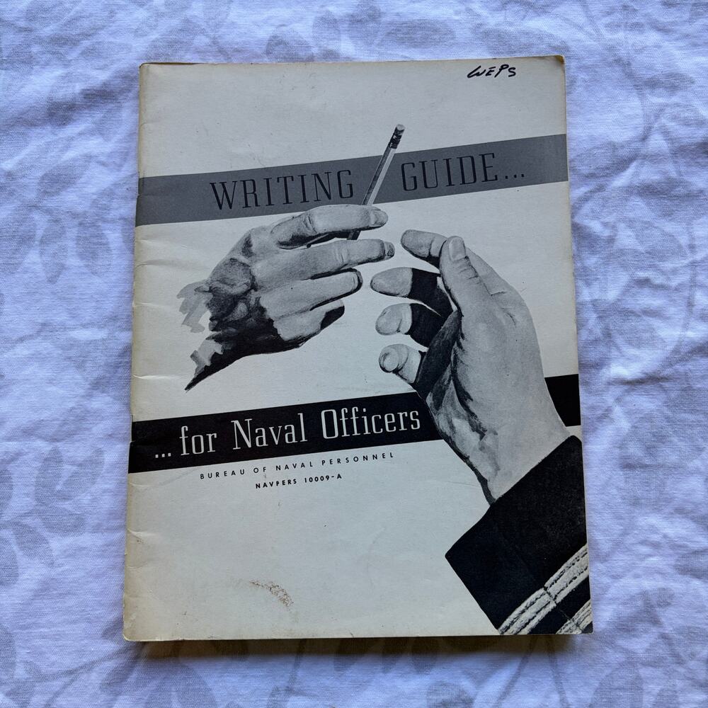 Writing Guide for Naval Officers 1964/66 military ephemera
